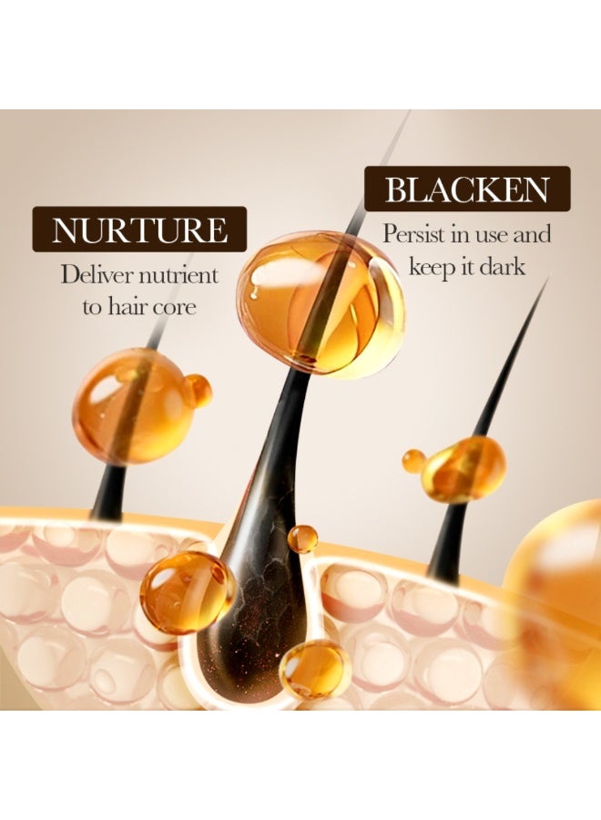 SADOER Hair Darkening Shampoo Soap 100G, Grey Hair Cover Hair Darkening Soap Bar, Anti Hair Loss Repair Formula, Reduce Grey Hair Color Shampoo Bar - Image 4